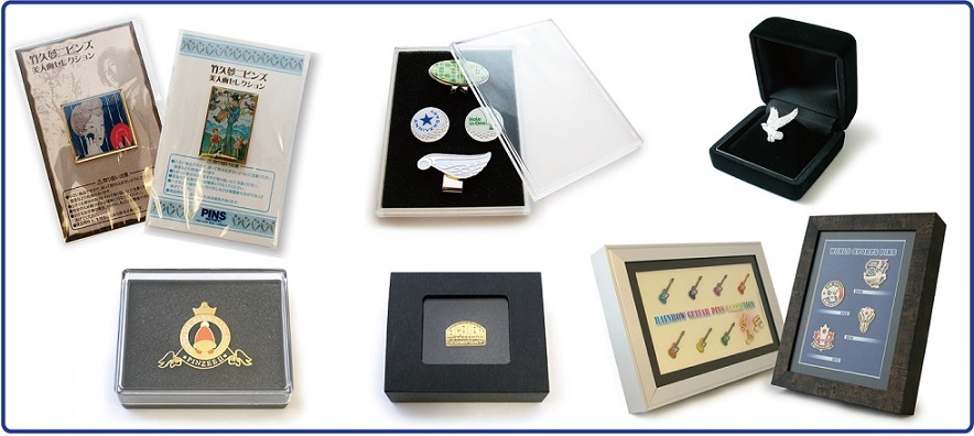 オリジナルピンバッジ ピンバッチ製作 パッケージの種類 Pins Factory ピンズファクトリー