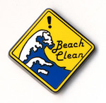 「Keep Beach Clean」ピンバッジ