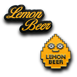 オリジナルピンバッジ製作実例｜Lemon Beer 様