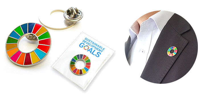 【国連本部純正品】SDGs  ピンバッジ　【新品未使用】