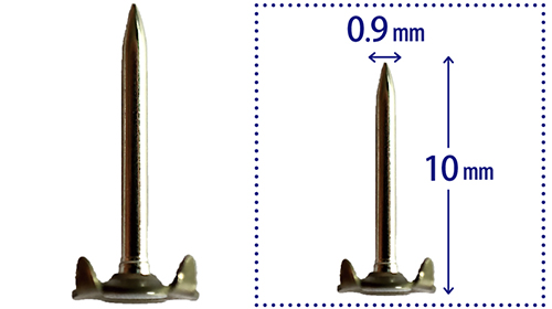 国産タイタックの針の画像と図