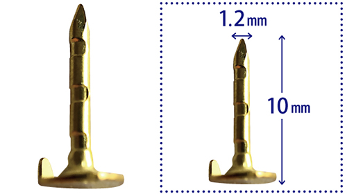 海外製タイタックの針の画像と図