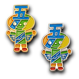 オリジナルピンバッジ製作実例｜江東区立第五砂町小学校PTA 様