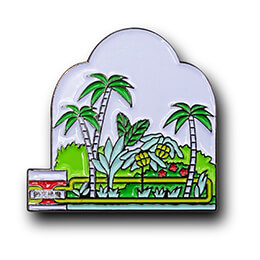 オリジナルピンバッジ製作実例|東京都夢の島熱帯植物館 様