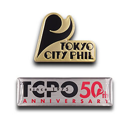 オリジナルピンバッジ製作実例｜一般社団法人東京シティ・フィルハーモニック管弦楽団 様