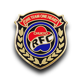 オリジナルピンバッジ製作実例｜中京大学ラグビー部 様