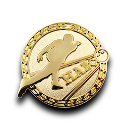 オリジナルピンバッジ製作実例｜北海道建築士会札幌支部ボウリング部 様