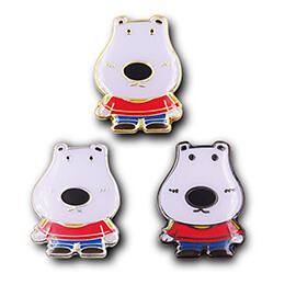 オリジナルピンバッジ製作実例｜株式会社このこのリーフ 様