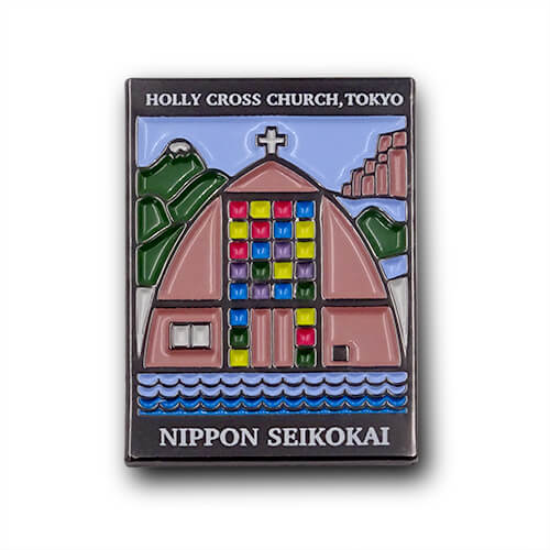 東京聖十字教会の来訪記念品ピンズ