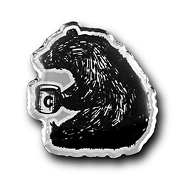 オリジナルピンバッジ製作実例｜株式会社トライズ「BLACK MOUNTAIN COFFEE by Columbia」様　